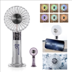 Transparent Handheld Fan with Ice Cooling Plate